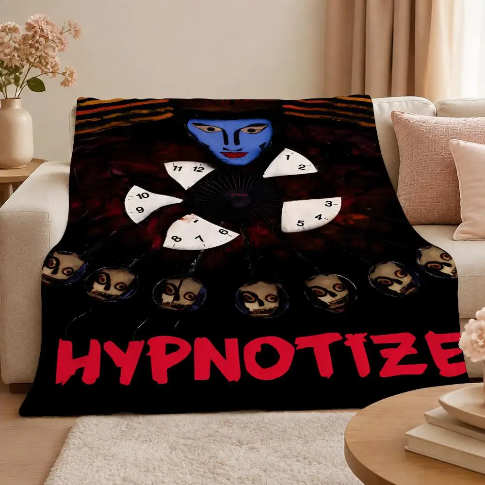 Music S-System of a Down American Metal Band Throw 320g Soft Flannel Fleece Throw Blanket Cover Sofa Bed Dorm Nap Gift