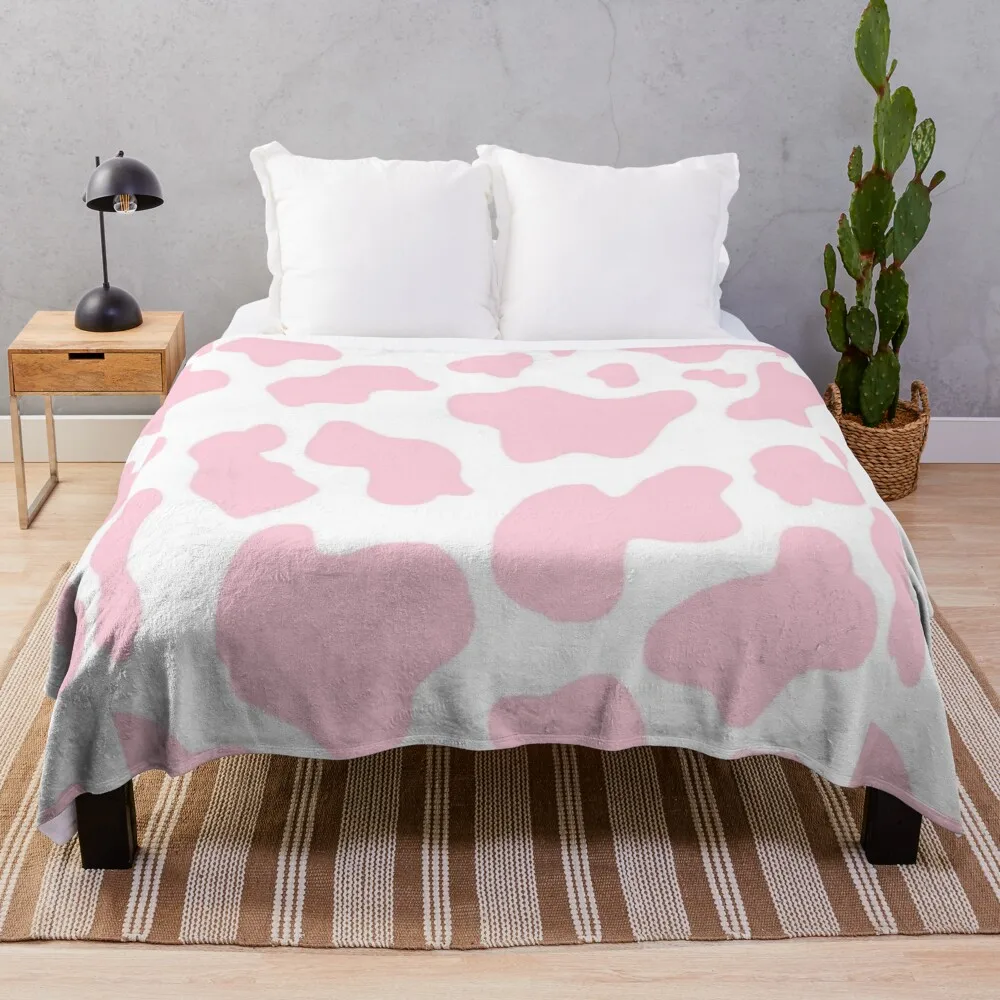 

pink cow print Throw Blanket comforter blanket luxury st blanket luxury thicken blanket