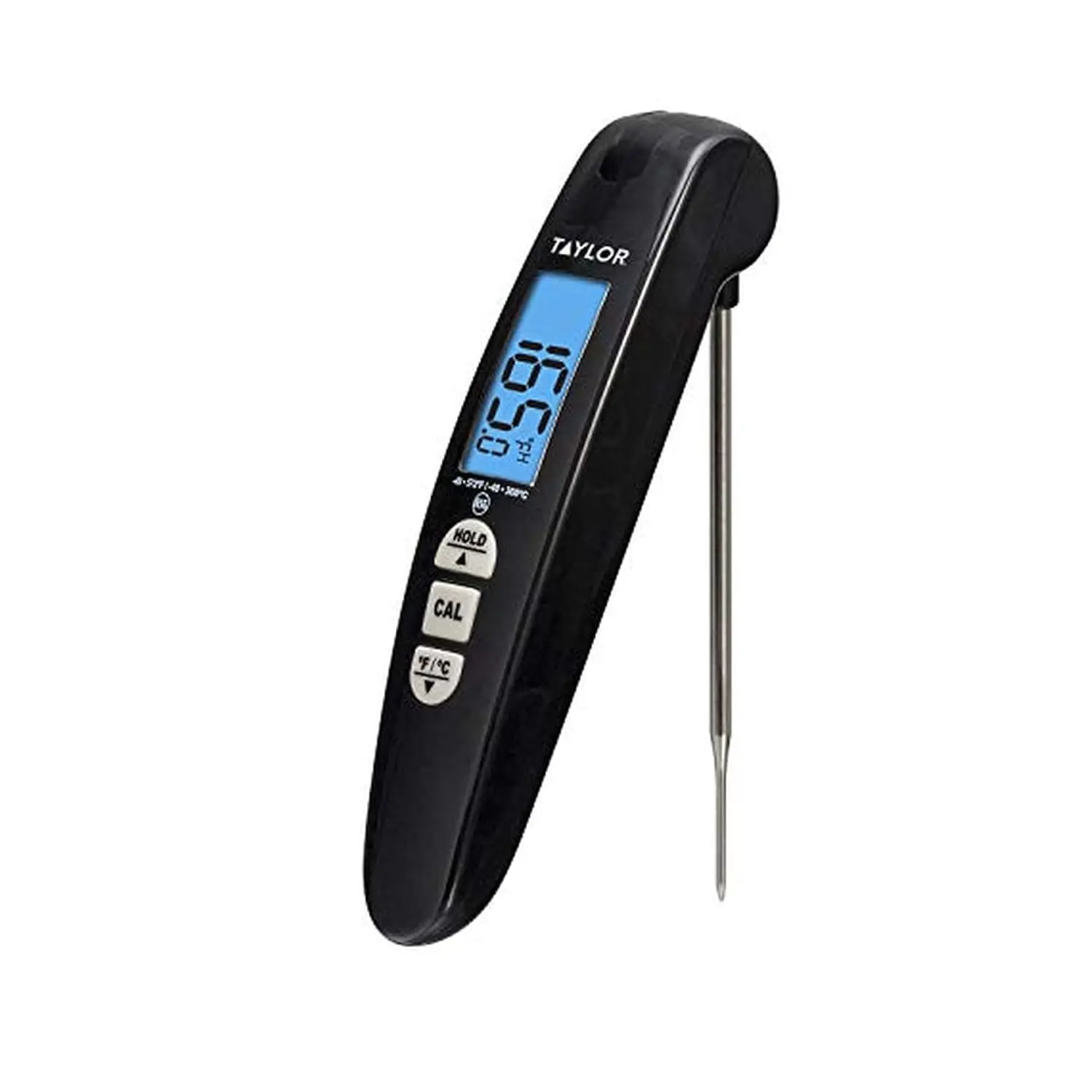

Digital Instant Read Thermometer for Meat, Grill, BBQ & Kitchen with Folding Probe