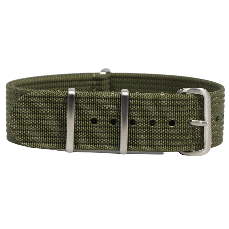 Nova cinta de náilon com nervuras 18mm 20mm 22mm correias de relógio de náilon trança balístico tecido pulseira acessórios para militar assistir