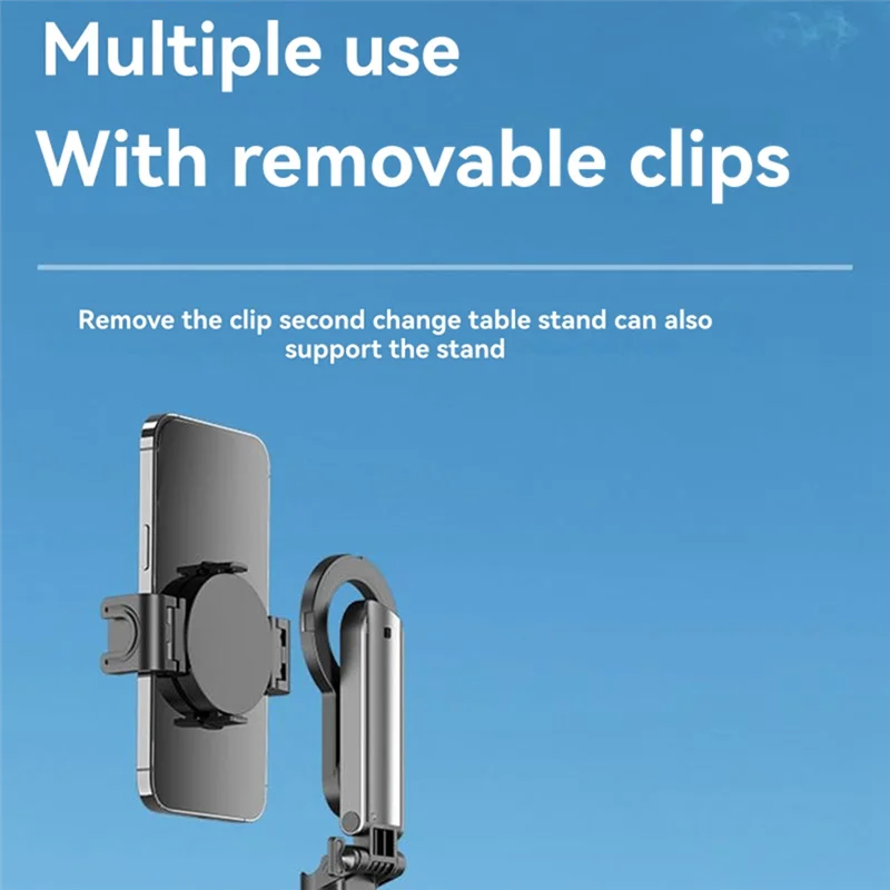 ABKI-Mini trépied perche à selfie Bluetooth extensible avec conception magnétique-portable et multifonctionnel