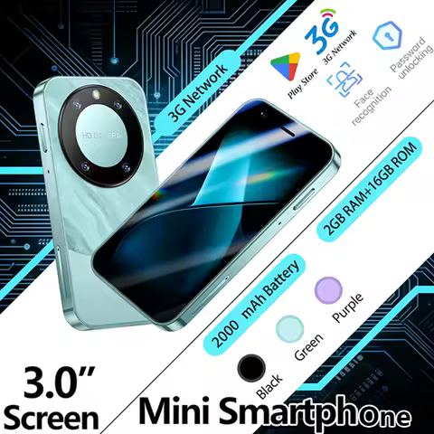 ONEMYTH F8 Pro Max Android Smartphone, 3.0-inch Small Screen, Dual SIM Dual Standby, Play Store, 2000mAh Battery, Compact Phone