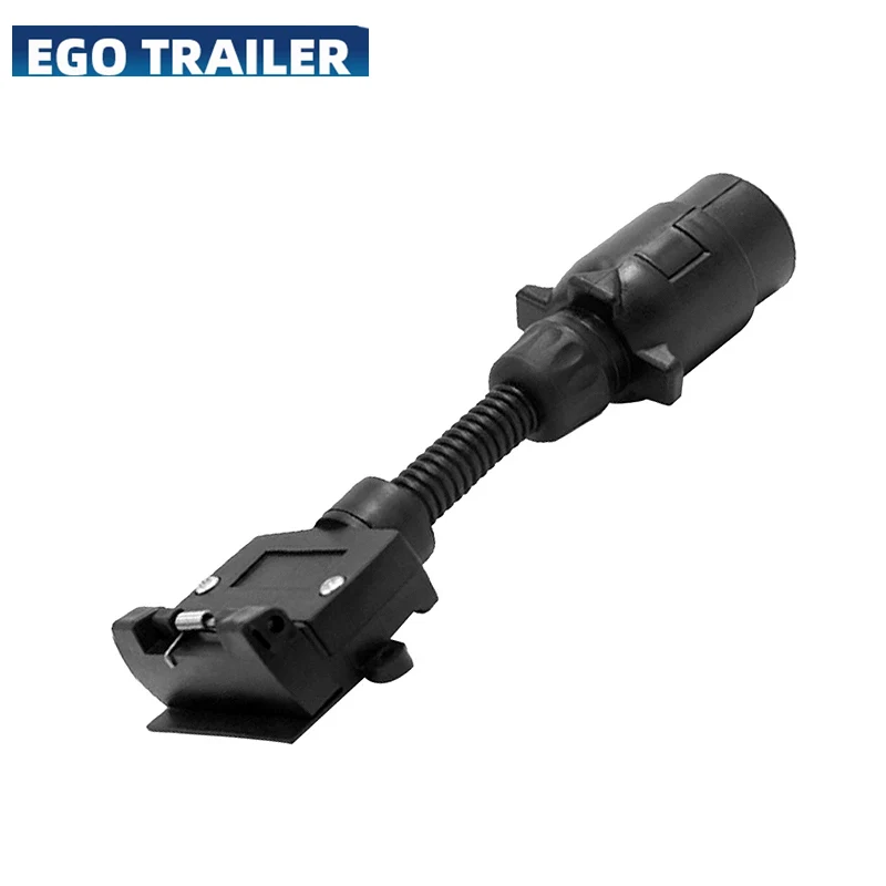 EGO TRAILER 7 Pin Small Round Male to 7 Pin Flat Female Socket Adaptor Trailer Connector TRAILER PARTS