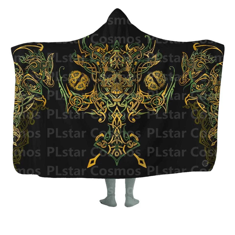 Nidhogg Hooded Blanket 3D All Over Printed Wearable Blanket for Men and Women Adults Kids Fleece Blanket