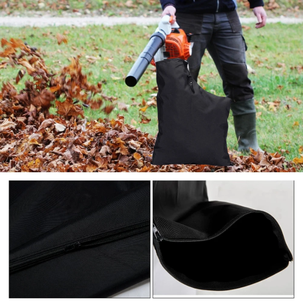 Leaf Vacuum Blower Bag Leaf Storage Bag Dump Cleaner Bag Oxford Fabric Zippered Leaf Collection Bag  For Garden Lawn Yard