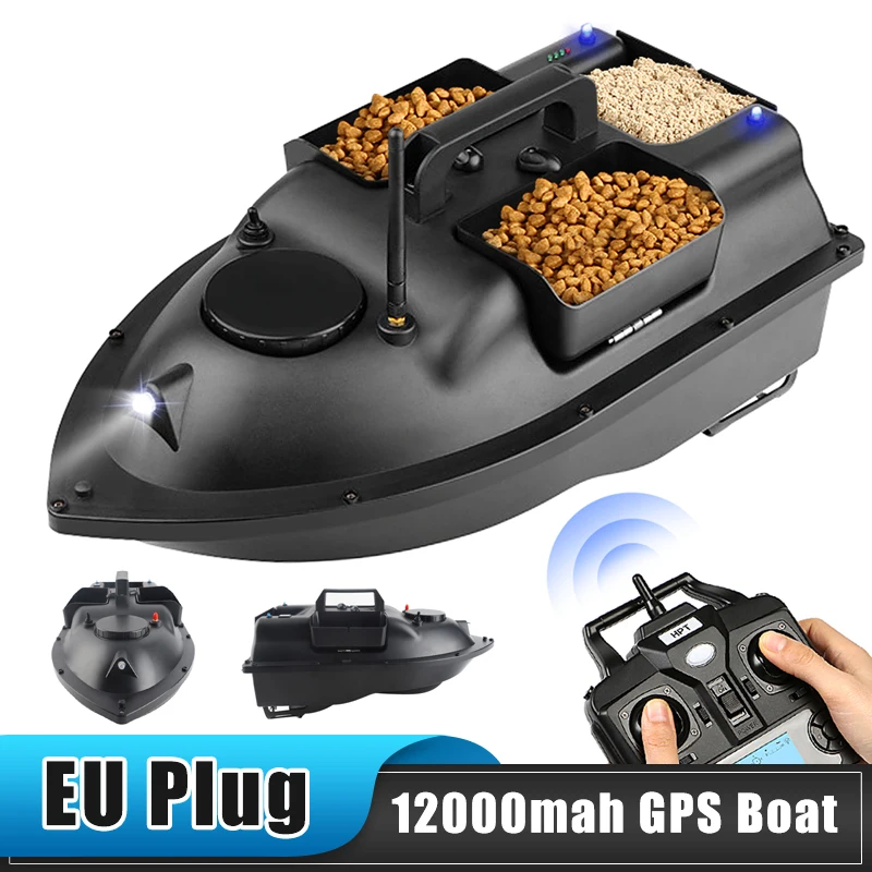 12000mah قارب طعم سمك 500 متر التحكم عن بعد قارب الطعم صياد السمك 2 كجم تحميل دعم رحلة السيارات/تصحيح الطريق