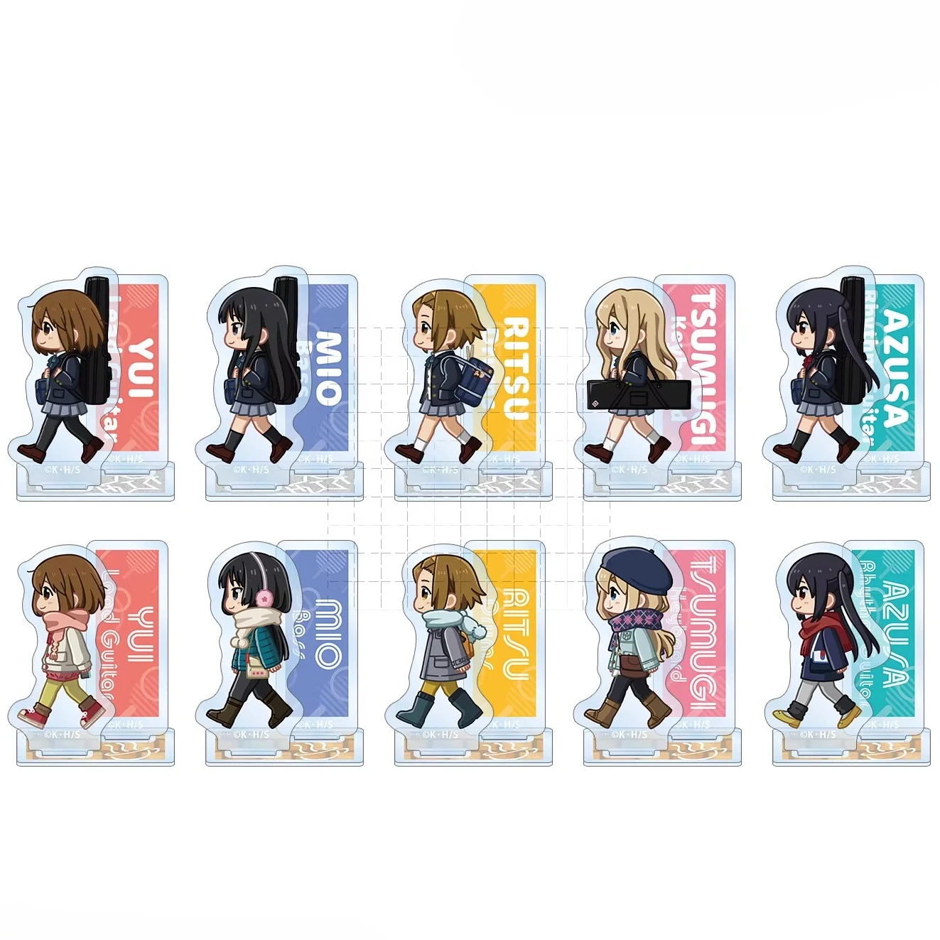 Game Yui Hirasawa Mio Akiyama Tainaka Ritsu Kotobuki Tsumugi Nakano Azusa Acryic S Carrier Doll Anime Figre Model Child Spy en Y Tech ft