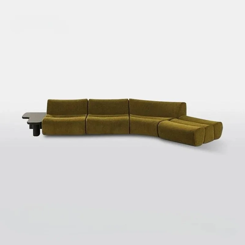 Bamboo sofa Italian minimalist cream style fabric living room module combination design large and small apartment sofa