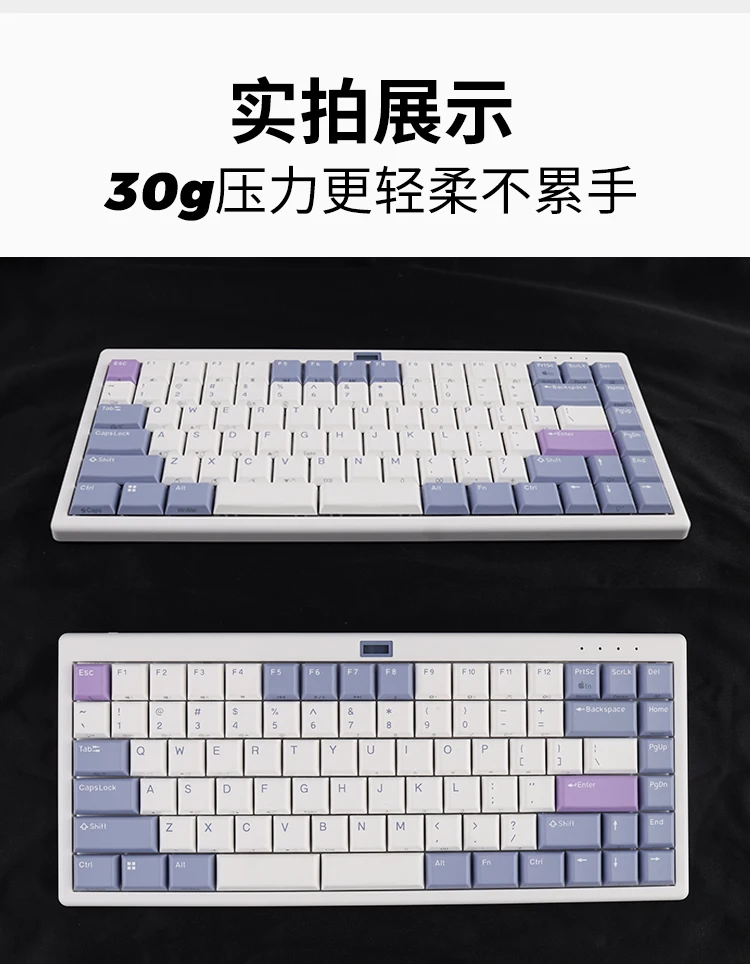 Wired 8000Hz Silent Keyboard L99 L84 30g Low Profile