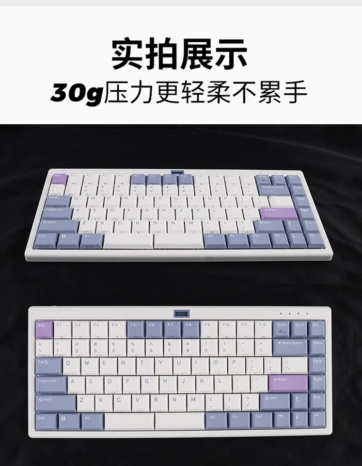 Wired 8000Hz Silent Keyboard L99 L84 30g Low Profile