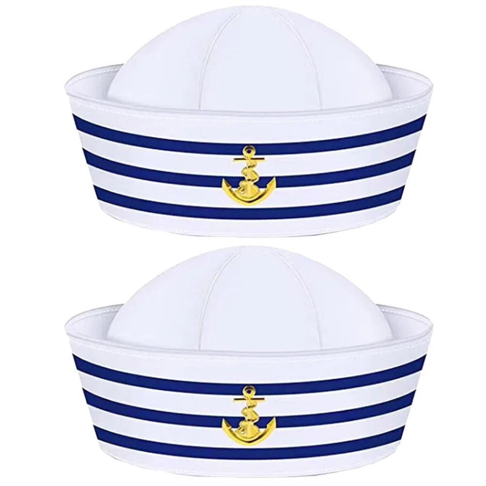 Sailor Hat Captain for Cosplay Captains Costume Stage Performance Prop Boat Women Boating Apparel