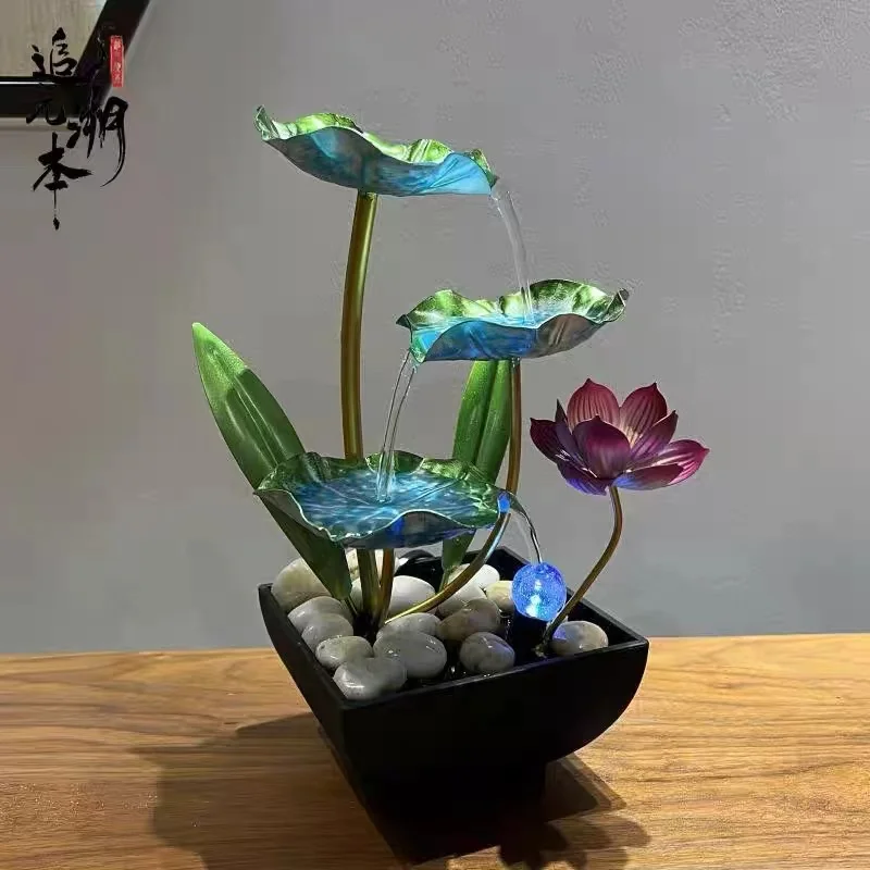 

# Creative Small Office Desktop Water Display Fountain Circulating Water Pump Living Room Coffee Table Humidifier Decoration