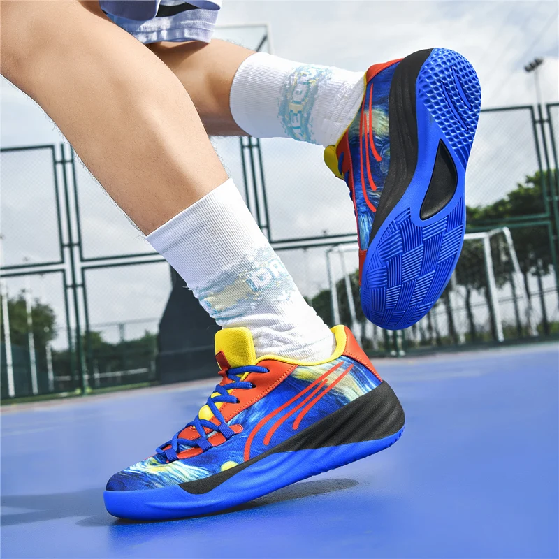 Fashionable Outdoor Sports Casual Shoes Durable Non-Slip Training Sneakers 2026 Hot-Selling and New Men's Basketball Shoes