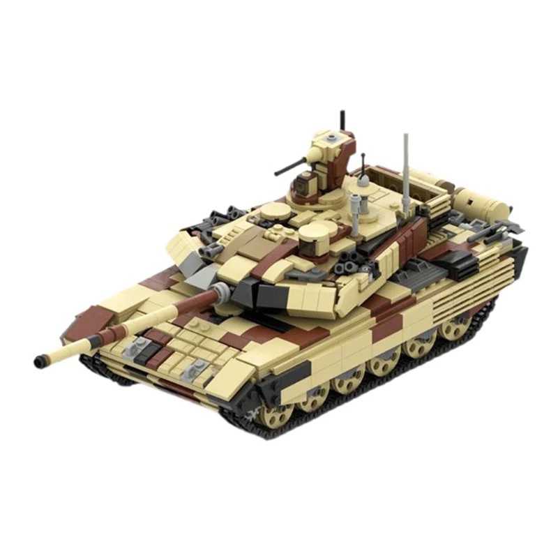 MOC T-90 MS v2 Tank Building Blocks Construction Toys Military Panzer Tank Educational Assembly High-Tech Toys Kids Adult Gift