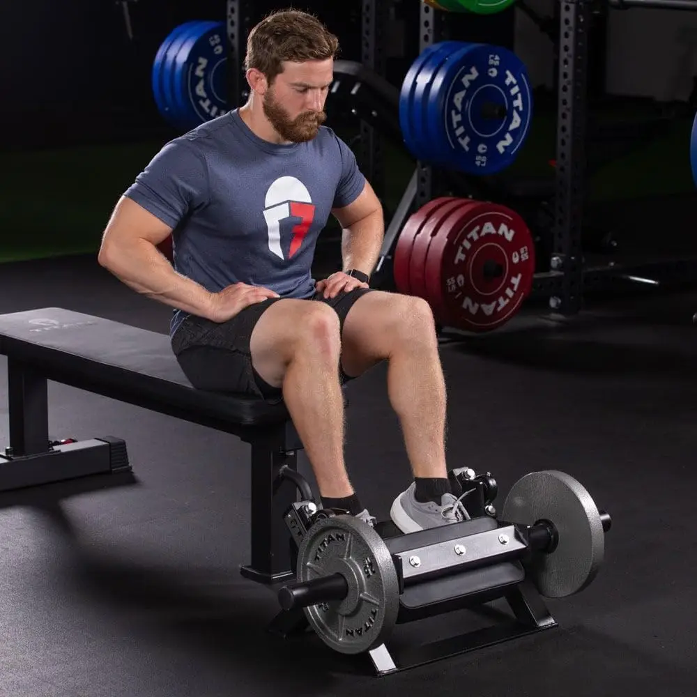 Home Gym Lower Body Training: Plate-Loaded Tibia Dorsi Calf Machine, 200 LB Rated, Fits Olympic-Sized Plates