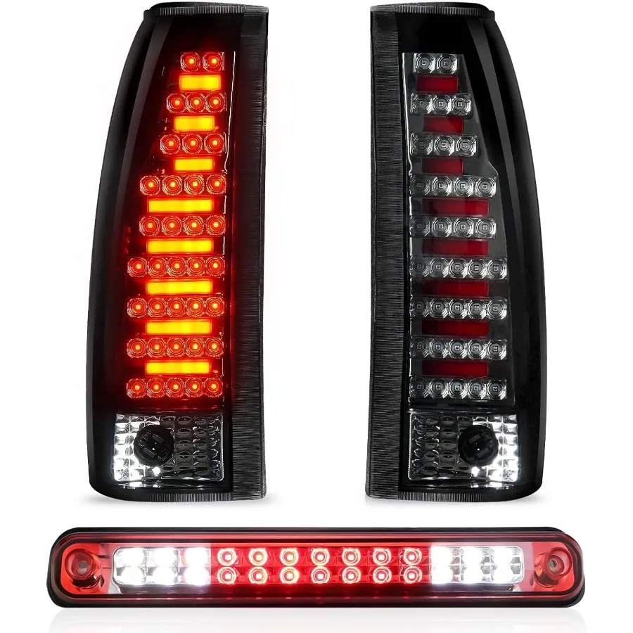 

Rear LED Taillight Assembly with Third Brake Light for Chevrolet and GMC C1500 K1500 19881999 C2500 C3500 K2500 K3500 19882000