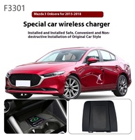 15W Wireless charger,Special on-board QI phone fast charging panel Car Accessories For Mazda 3 Axela 2015-2018