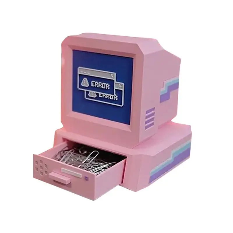 

Desk Pen Organizer Cute Desk Pencil Holder Small Computer Shape Organizer Desktop Organizer Multi-Functional Pen Holder Desk