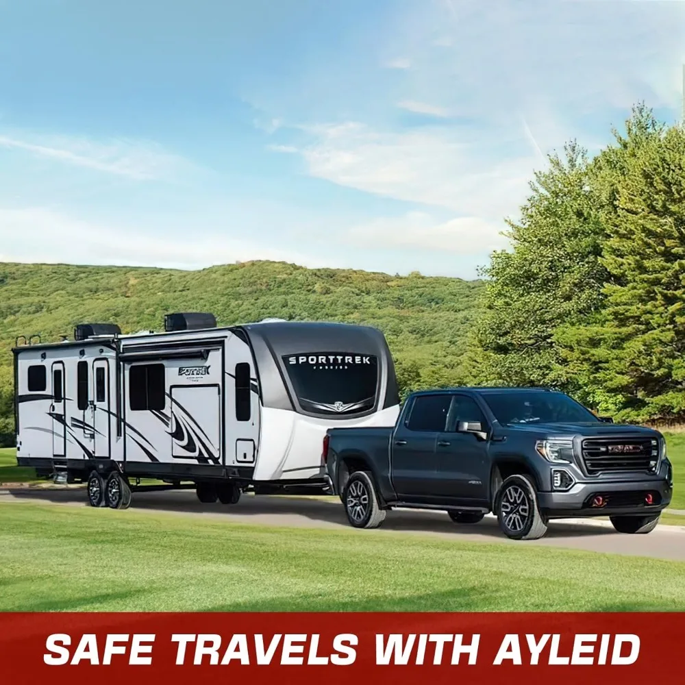 Dudukan Tiga Bola Hitch Perak dengan Bola Pengait & Pin dalam Ukuran 1-7/8, 2, dan 2-5/16 Inci untuk Trailer