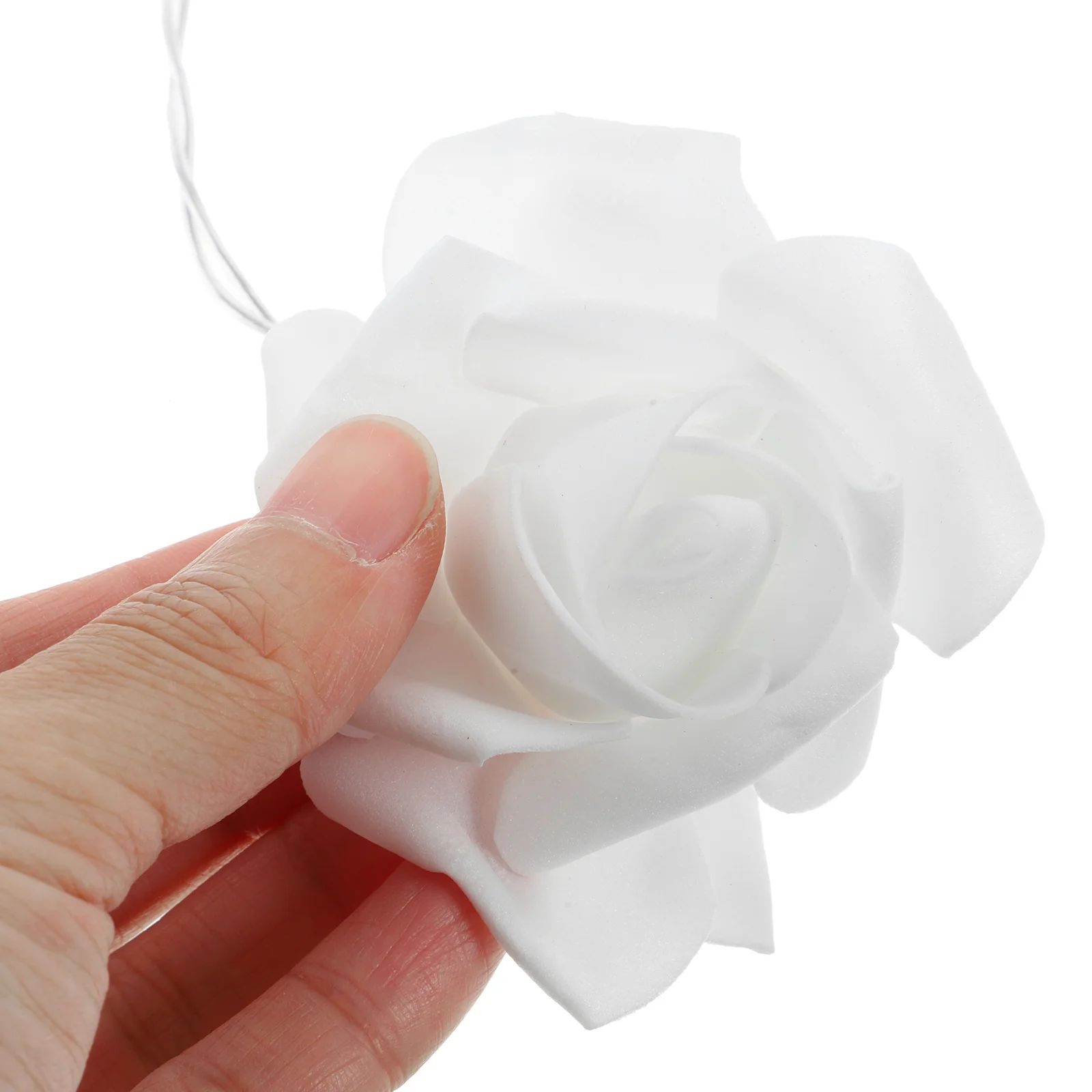 

3m 20 LED Rose Flower String Lights USB Powered Plastic Material Safe for Festival Indoor Decor Lights Decorations