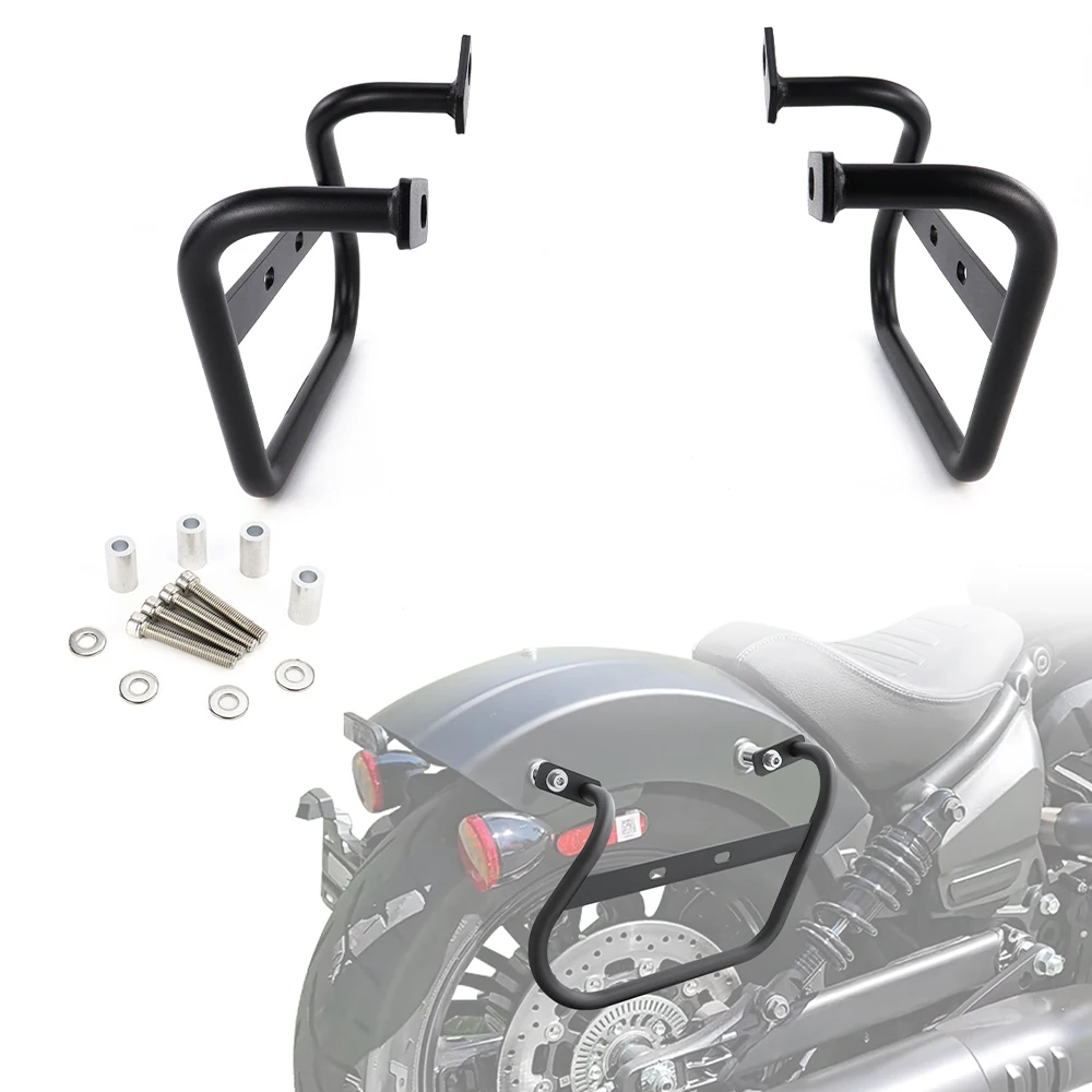 For Indian Scout 2025+ Motorcycle Steel Saddlebag Support Mounting Brackets Pannier Racks Side Carrier Side Luggage Racks