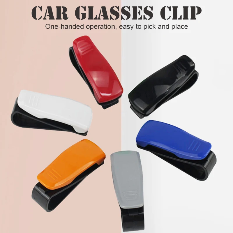 Universal Car Auto Sun Visor Glasses Box Sunglasses Clip Card Ticket Holder Fastener Pen Case Eyeglasses Accessories