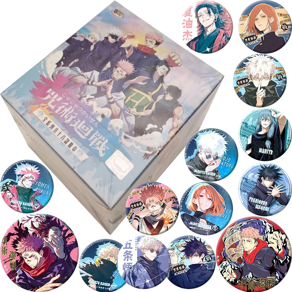 Japanese Classic Anime Jujutsu Kaisen Collection 58mm Badge Cartoon Character Pattern Exquisite High-definition Brooches Gifts