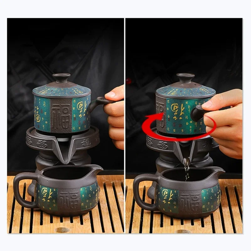 Imagem -03 - Bone China Kung fu Tea Grupo High End Bule Automático e Tea Cup Grupo Viagem para Pessoas Pcs