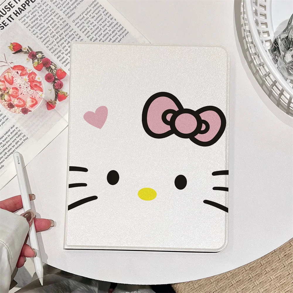 

Магнитный чехол Hello Kitty для iPad Air 2025 Pro 11 дюймов 2024 Air 5th 4th 10.9 10th 11th 10.2 9 9th 8th Gen 9.7 Mini4/5/6/7 Case