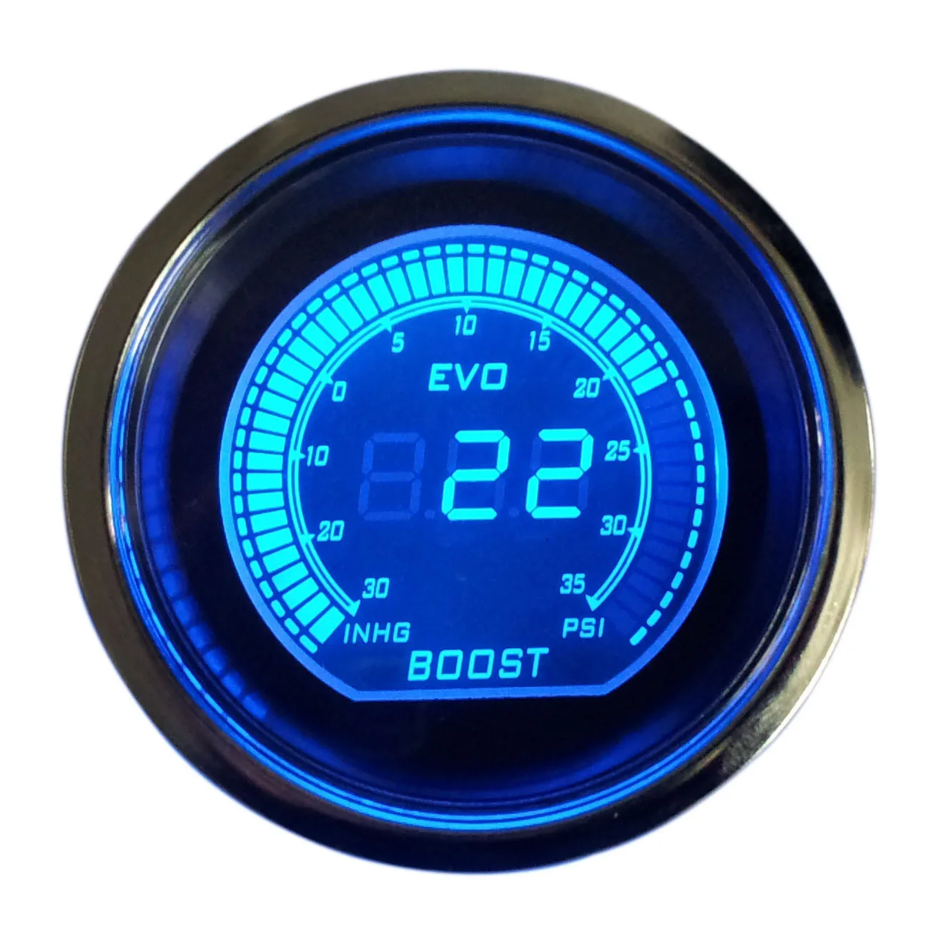 parti-automobilistiche-guscio-nero-display-lcd-digitale-bicolore-rosso-indicatore-turbocompressore-da-2-pollici-52-mm