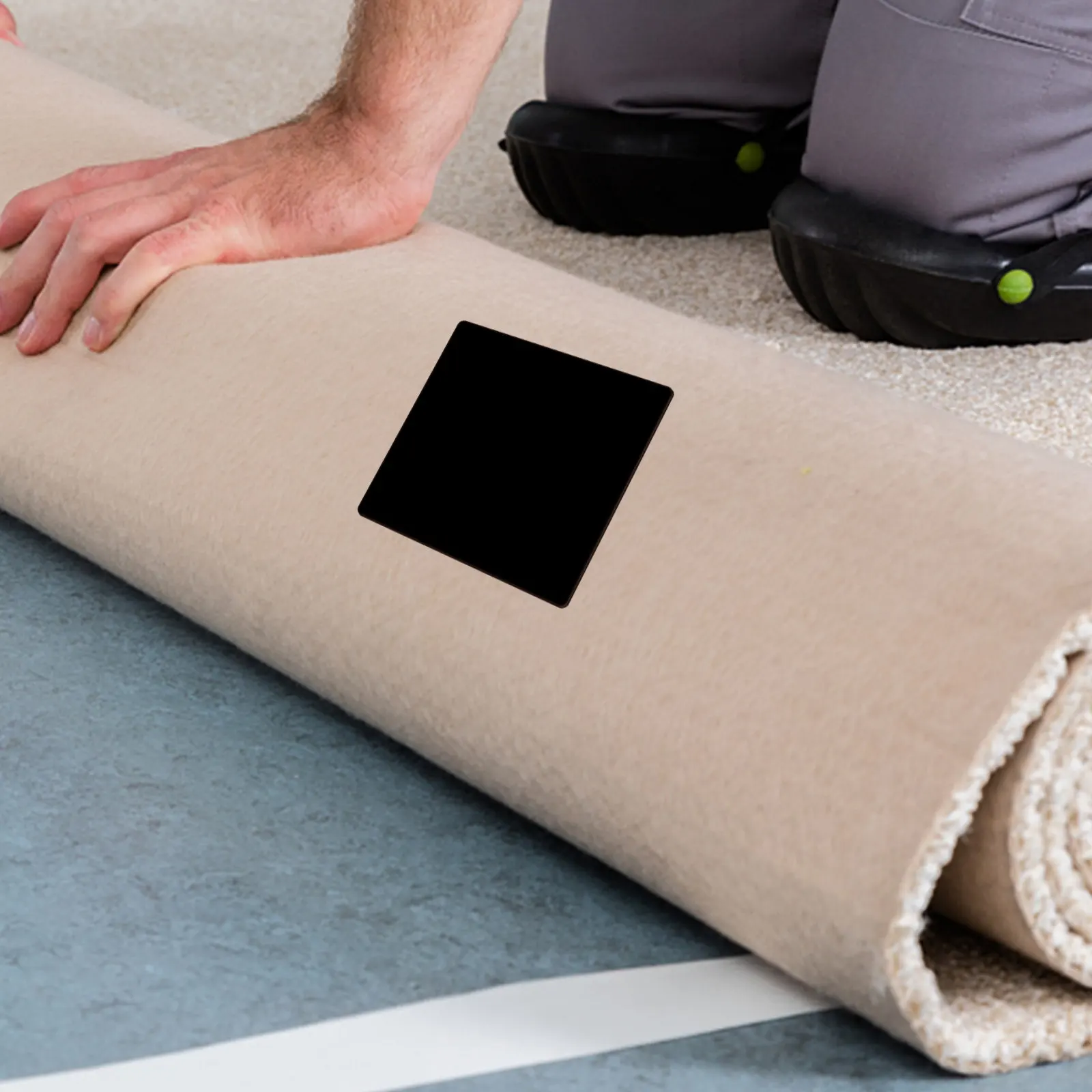 8Pcs Anti Slip Tape Multi Functional Under Rug Non Slip Pad Easy Install Carpet Tape for Area Rugs on Hardwood Floor