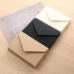 20PCS Message Card Classical White Black Kraft Blank Mini Paper Window Envelopes Wedding Invitation Envelope Gift Envelope