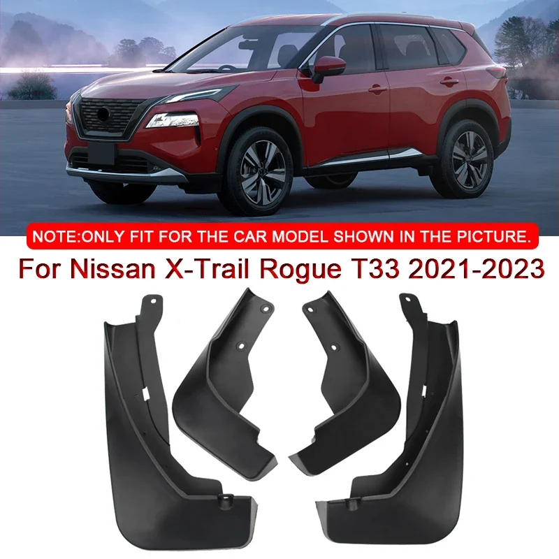 

Для Nissan X-Trail Rogue T33 2021-2023 Стайлинг автомобиля брызговики брызговики передние и задние крылья аксессуары