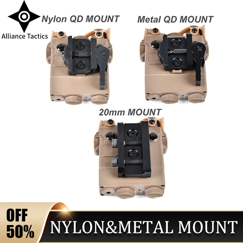 Airsoft QD Base Quick Install Remove Metal Plastic For DBAL A2 Mount DBAL PEQ Mounting Seat Accessories Fit 20mm Rail