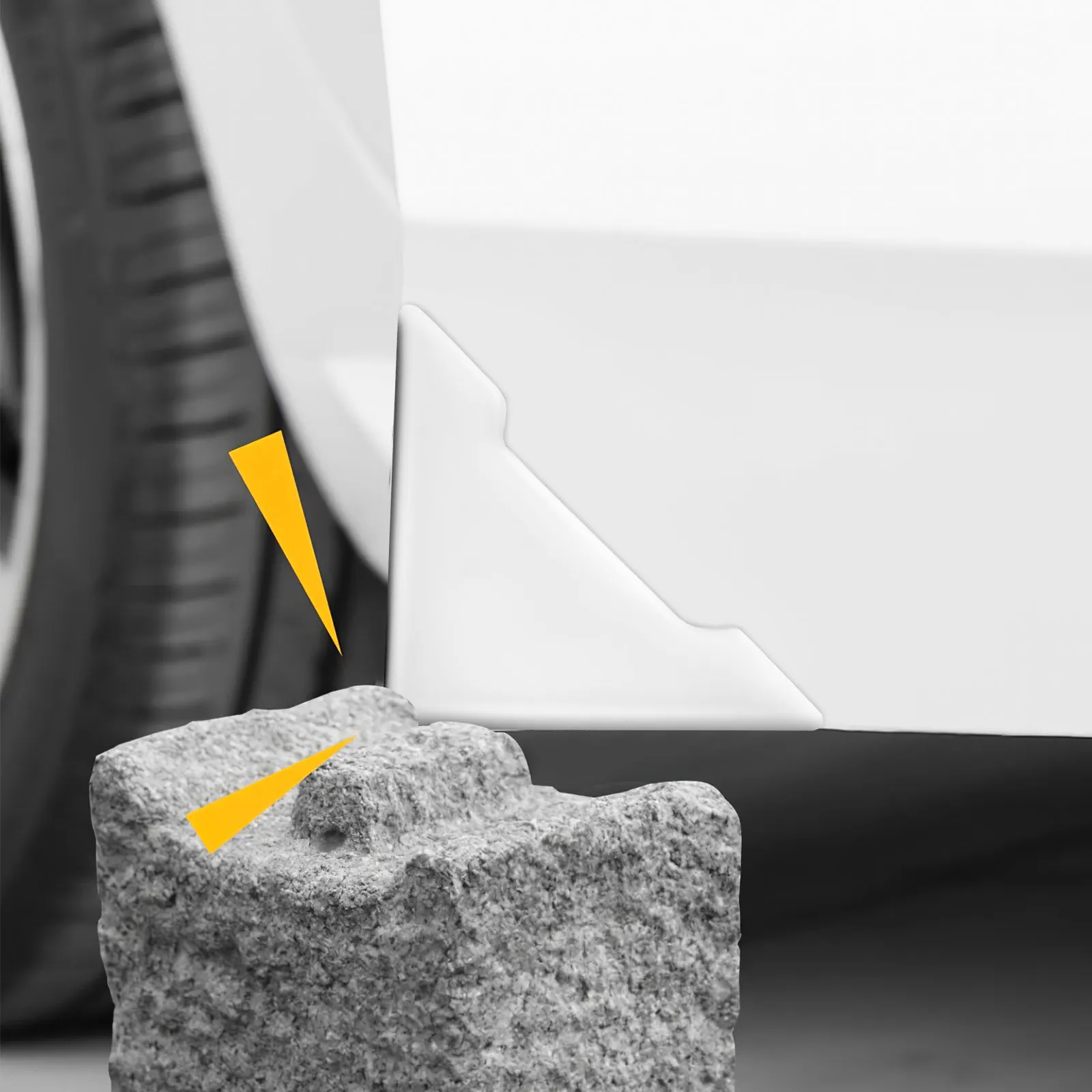 

8 шт. Прозрачные защитные накладки на кромки дверей автомобиля, антицарапинные, самоклеящиеся, невидимые защитные уголки для дверей и бамперов