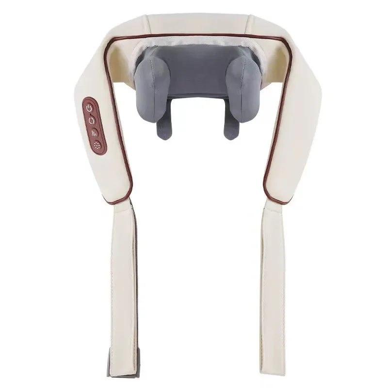 New USB Tape Neck Shiatsu Massage Belt Neck Back Shoulder and Neck Massager U-shape Electric Neck Massager with long-las