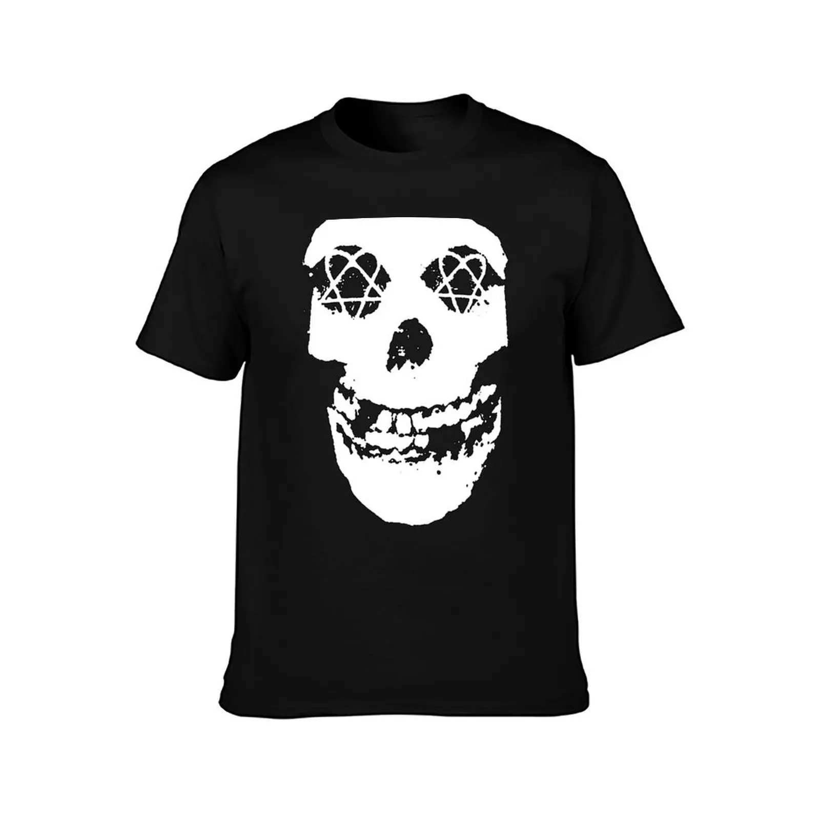 Heartagram Eyes Misfits Skull T-Shirt man t shirt customs mens fashion