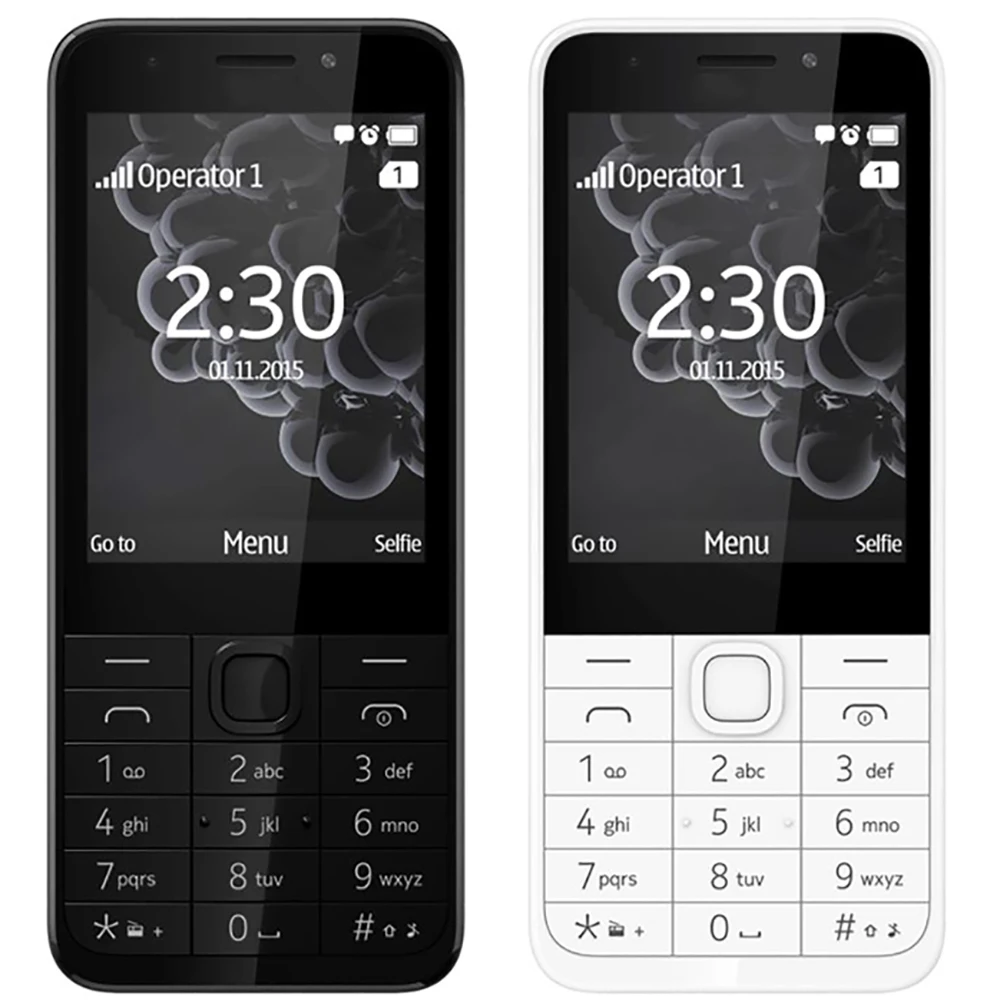 Original 230 Dual Sim 2G GSM 900/1800 Mobile Cell Phone Arabic Russian English Keyboard Unlocked Cellphone