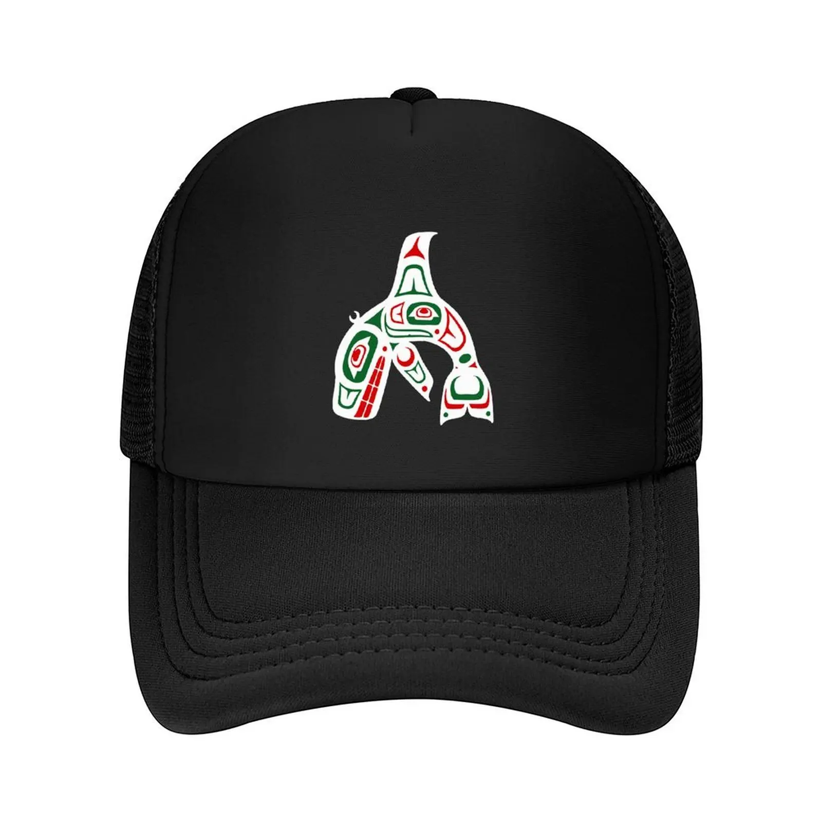 

Haida Tlingit Native Baseball Cap Trucker Cap fashionable Hat Luxury Brand fishing hat Designer Man Women's