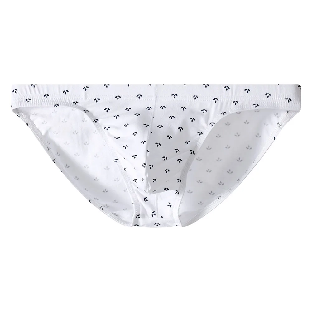 Men Panties Shorts Fashion Printed Bikini Briefs Underpants Hip-Wrap Soft Comfortable U Convex Pouch Underwear