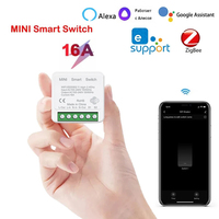 EWeLink ZigBee Mini 16A DIY Smart 2CH Switch Timer Relay Module Smart Remote Control Breaker Smart Home Life Alexa Google Home