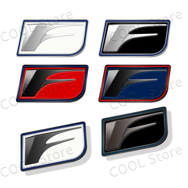 3D Chrome Metal F Sport Logo Rear Trunk Fender Emblem Badge Sticker Decal For Lexus RX300 RX350 IS250 ES350 LX570 GS RC RS RX