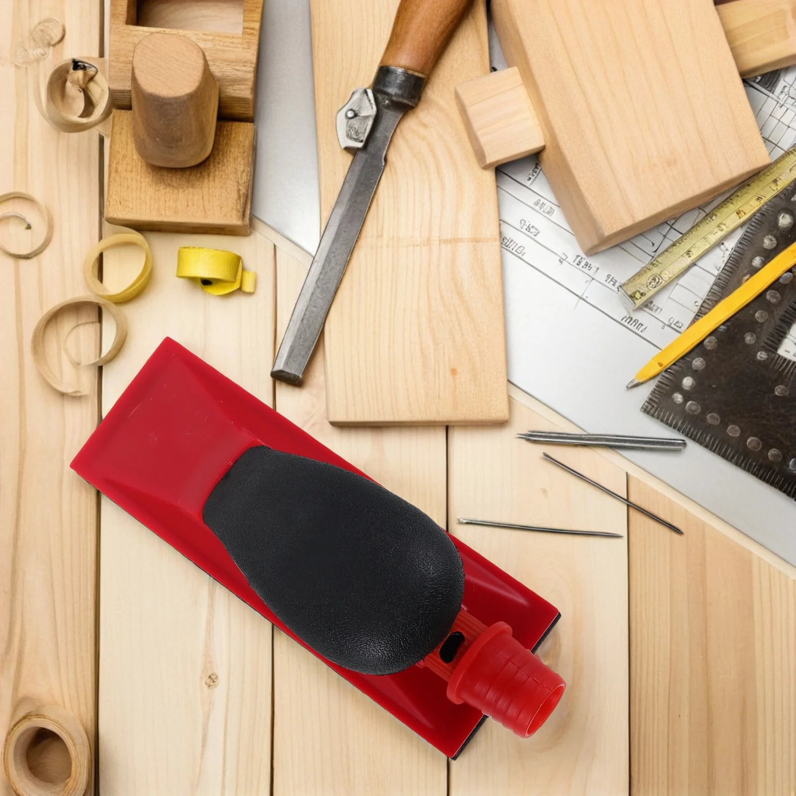 

Hand Sanding Block for Woodworking Manual Sandpaper Tool Furniture Restoration Hook Loop Handheld Sanding Polisher