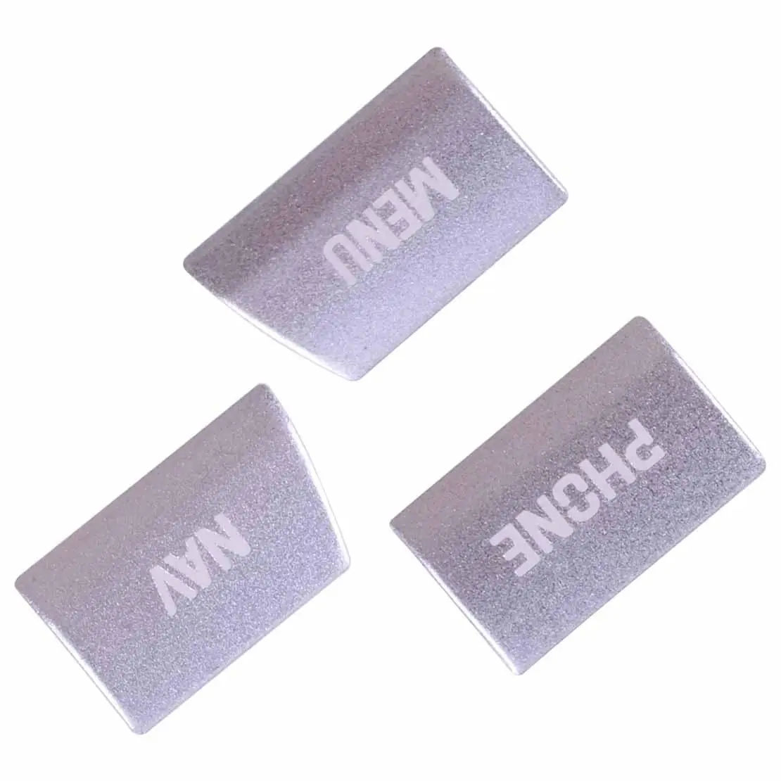 7Pcs Silver Aluminum Alloy Car Center Multimedia Button Sticker Cover Trim Fit for Jaguar XF 2012 2013 2014 2015 - view 3