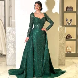 Customized Saudi Arabia Evening Dress Prom Sweetheart Ball Floor Length Skirts Tulle Embroidery Bead Bespoke Occasion Dresses Fo