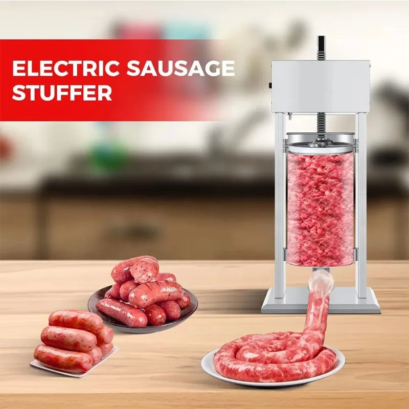 

Electric Sausage Filler Sausage Stuffer Filling Machine Commercial Sausage Stuffer Meat Filler Maker Making Machine