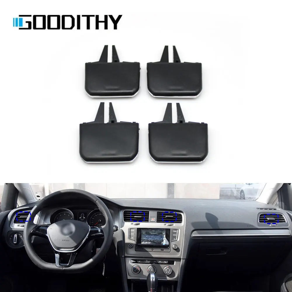 

Golf 7, LHD RHD, передняя и задняя приборная панель автомобиля, кондиционер, вентиляционное отверстие переменного тока, решетка, зажим, слайдер для VW Volkswagen 2014-2020