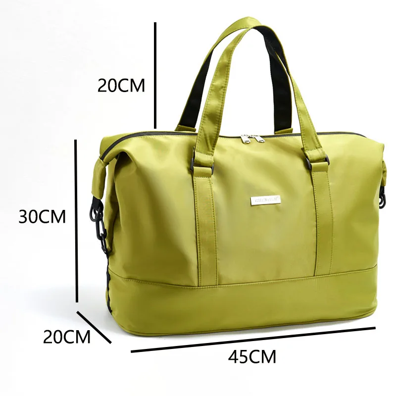 Fashion Portable Travel Bag Handbag Large Capacity Waterproof Fitness Yoga Sports Shoulder Crossbody Bag Short Business Trip