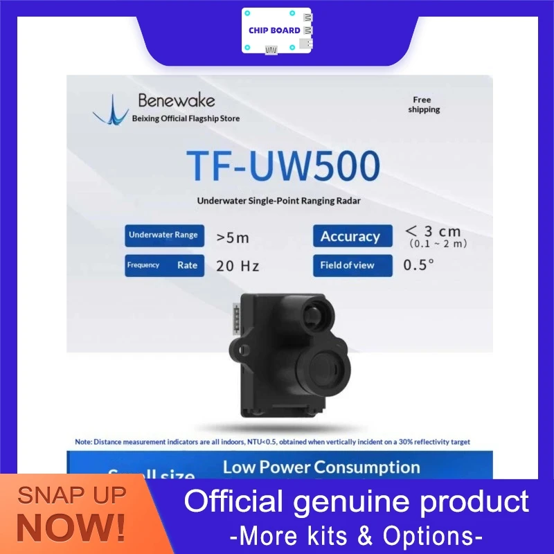 Benewake TF-UW500 Underwater LiDAR, dToF Sensor, Long Range, Low Power, Compact Robotics Mapping Module