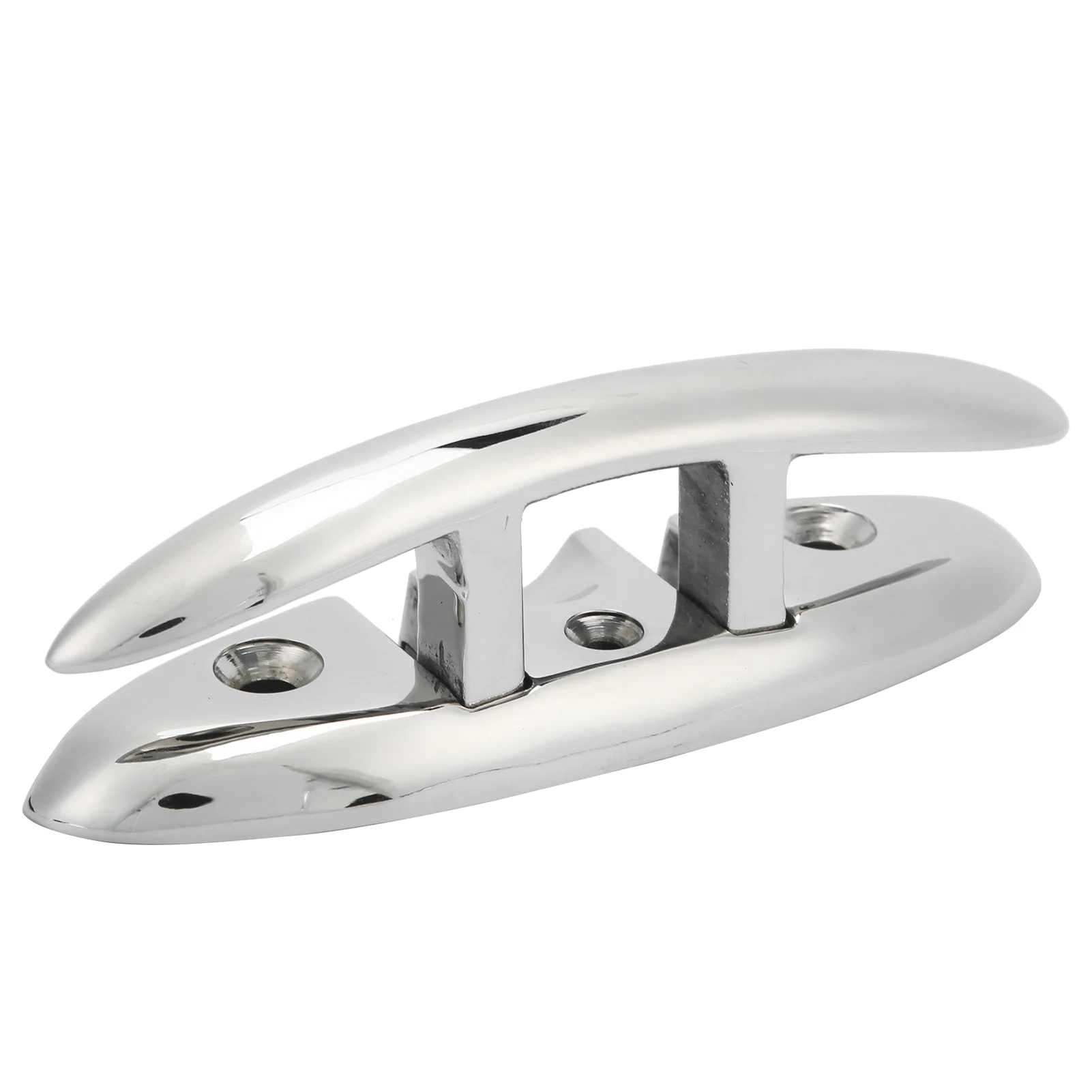 Flip Up Folding Dock Cleat 316 Stainless Steel Anti Corrosion Hardware for Marine Boat Yacht(5in )